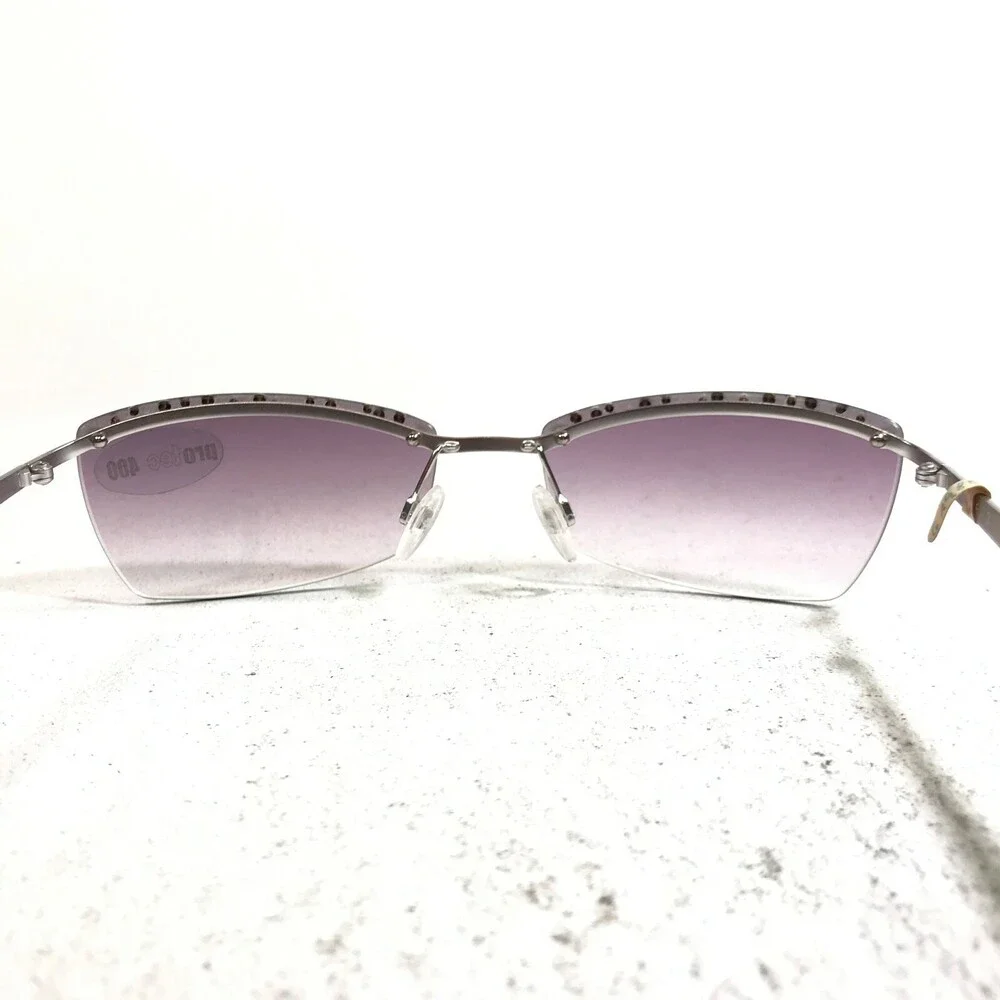Eschenbach Sunglasses 6278-301630 Grey Cat Eye Frames with Purple Lenses